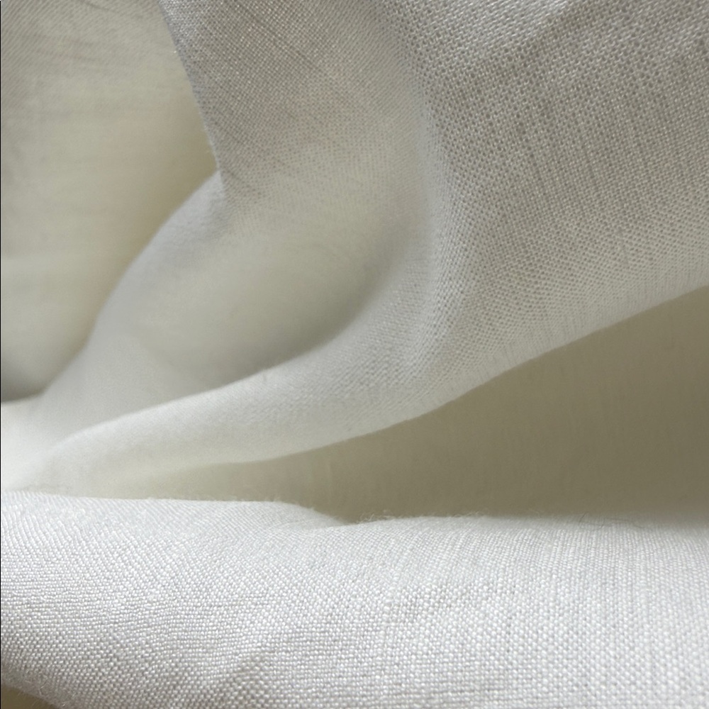 Theory Kalsington Linen Blend V-Neck Sleeveless Dress in White 4 Style#G0303605 - Picture 8 of 10